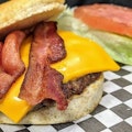 Keto Friendly Bacon Cheddar Burger