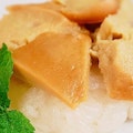 Sweet Sticky Rice with Thai Taro Custard