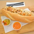 Shrimp & Chicken Cheesesteak W/ Fries