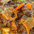 Oxtails and grits