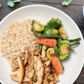 Healthy Brown Rice and Chicken 