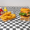 Platanito Burger W/ Fries