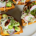 Avocado waffle