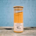 Golden Drinking Chocolate Jar