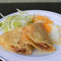 CARNITAS PAN FRIED TACO-Carnitas, Lettuce, Cheese, Cotija cheese